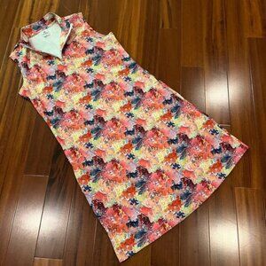 Daily Sports Sweden Athletic Dress Floral Multi Print Activewear Golf Sz Medium
